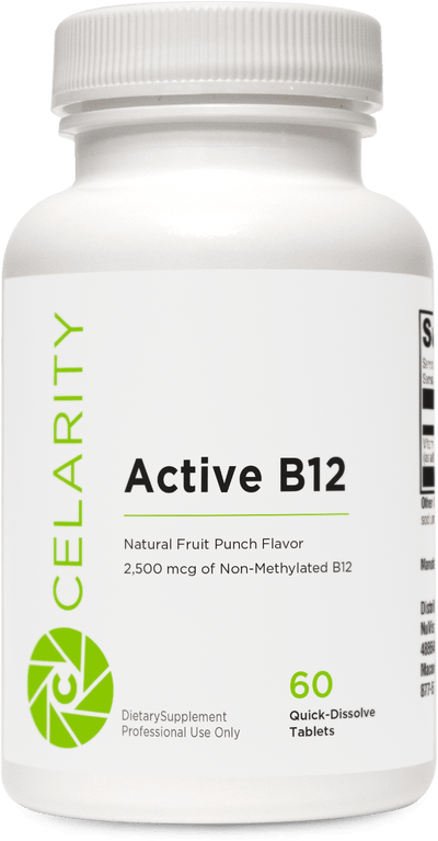 Active B12 by Celarity | 2,500 mg of Vitamin B12 for Fast Energy - NuVision Health Center