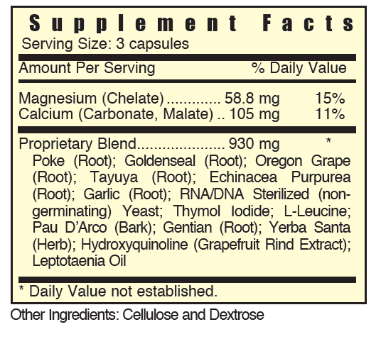 Systemic Formulas #3 - Bactrex - NuVision Health Center