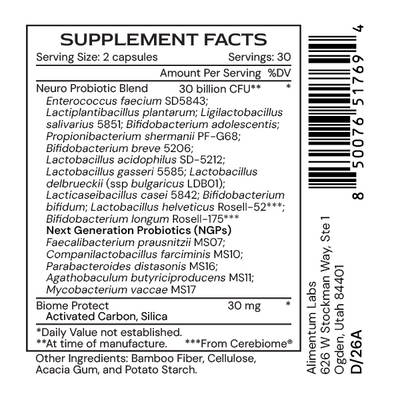 Neuro uBiomic by Alimentum Labs - NuVision Health Center