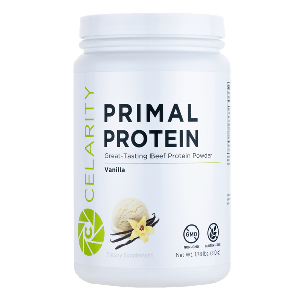 Primal Protein by Celarity Beef Protein Powder in Vanilla or