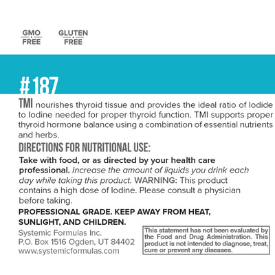 Systemic Formula TMI - Thyroid Metabolism + Iodine - NuVision Health Center