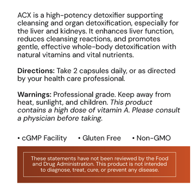 Systemic Formulas ACX - Vitamin Detox - NuVision Health Center