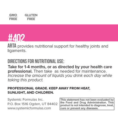 Systemic Formulas ARTA - Jointez - NuVision Health Center
