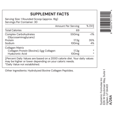 Systemic Formulas Collagen ECM (Collagen Extra Cellular Matrix) - NuVision Health Center