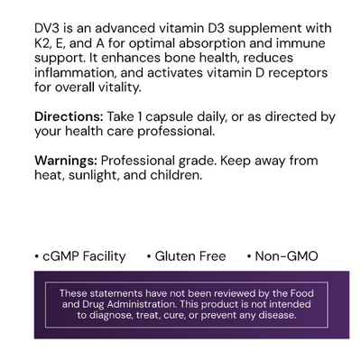 Systemic Formulas DV3 - D3 + K2 - NuVision Health Center