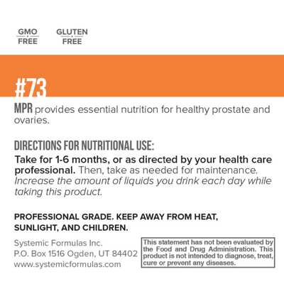 Systemic Formulas MPR - Prostata Ovatum - NuVision Health Center