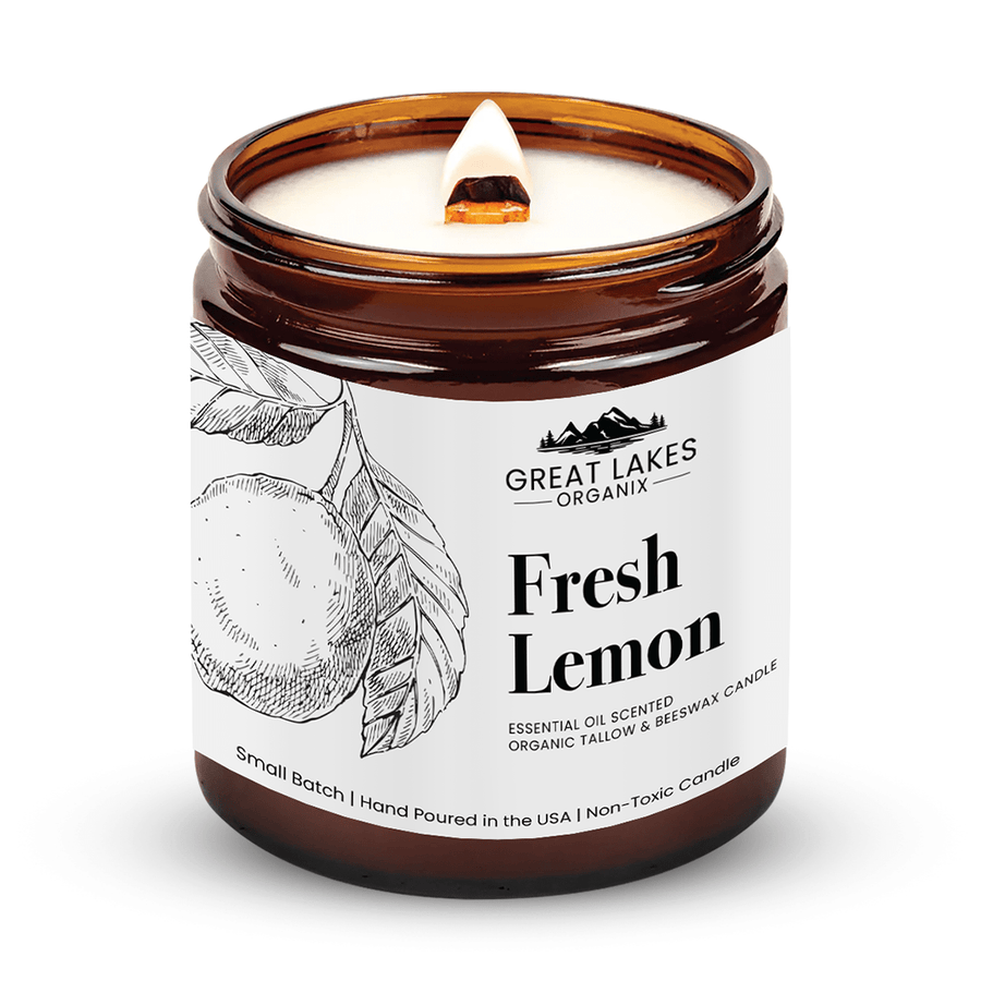 Wood Wick Tallow Candle | 100% Non-Toxic Candle - NuVision Health Center