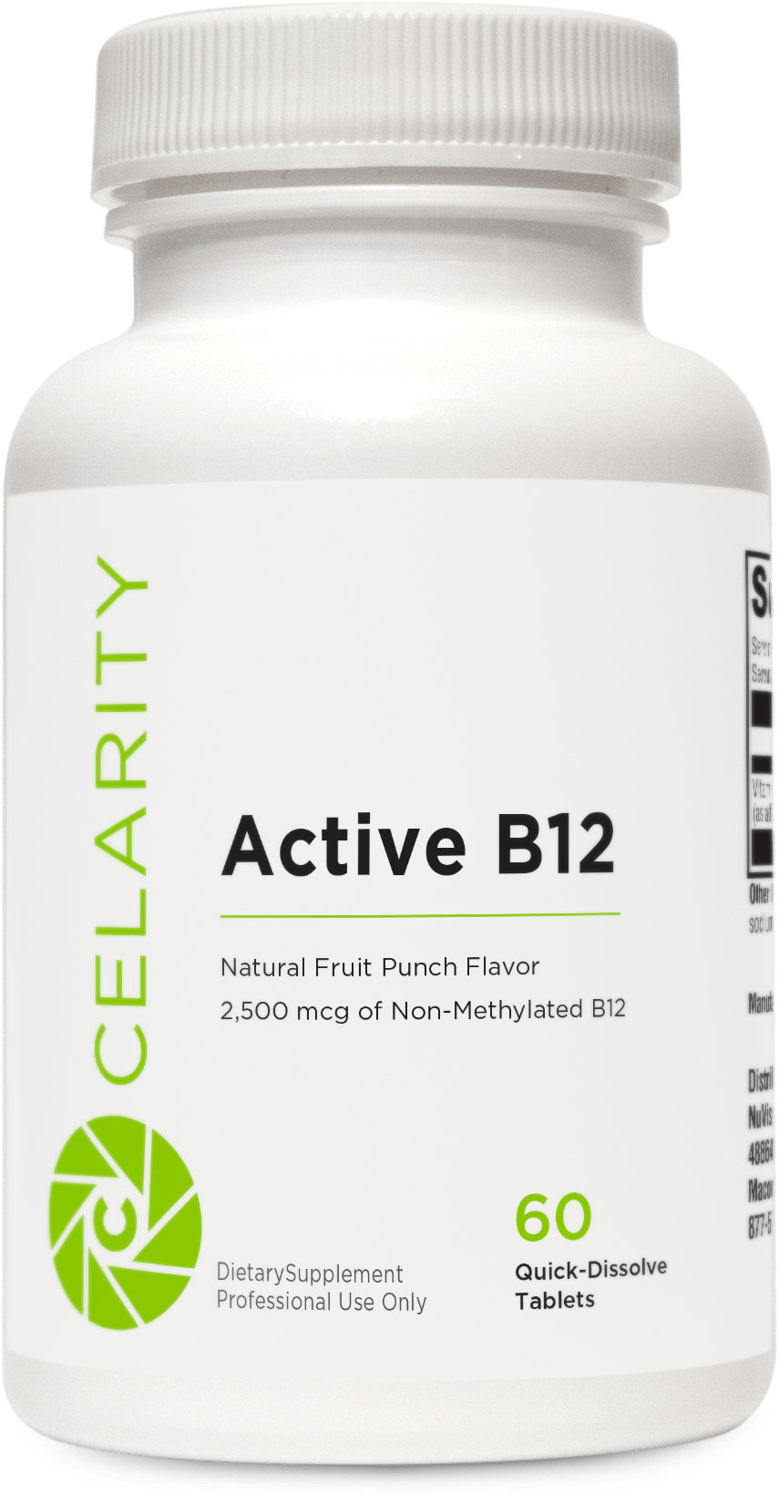 Active B12 by Celarity | 2,500 mg of Vitamin B12 for Fast Energy - NuVision Health Center