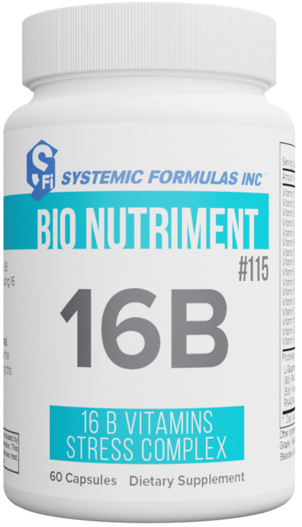 16B by Systemic Formulas | Vitamin B 16 Stress Complex - NuVision ...